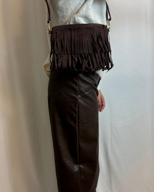 Lena | Franje tas | Bruin