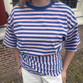 Juul top blauw/roze