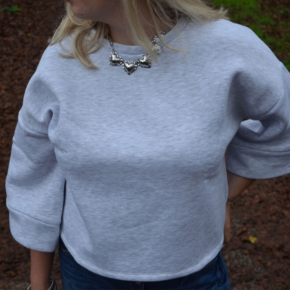 Ava sweater grijs