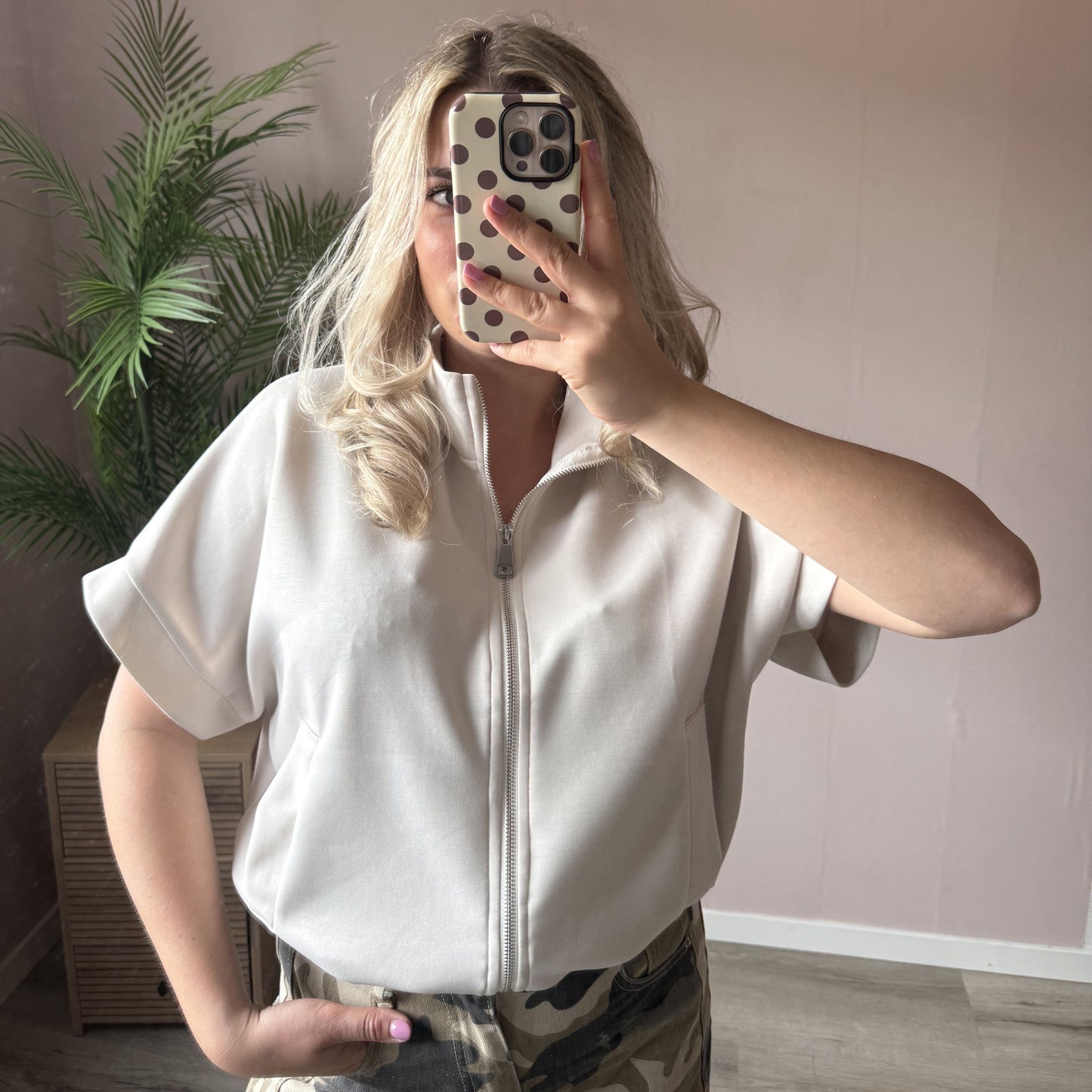Eva gilet beige