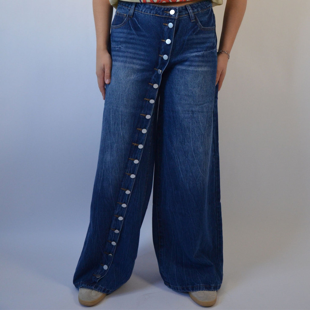 Bella button jeans dark