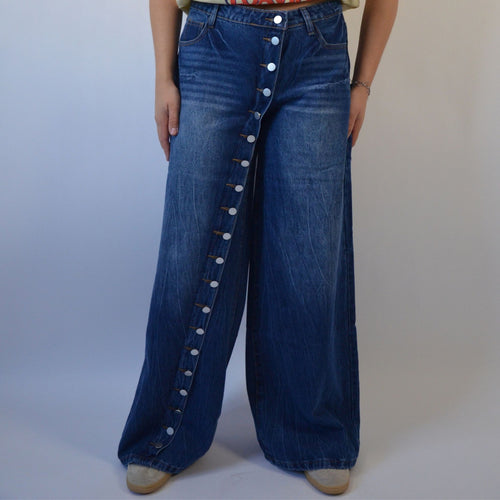 Bella button jeans dark