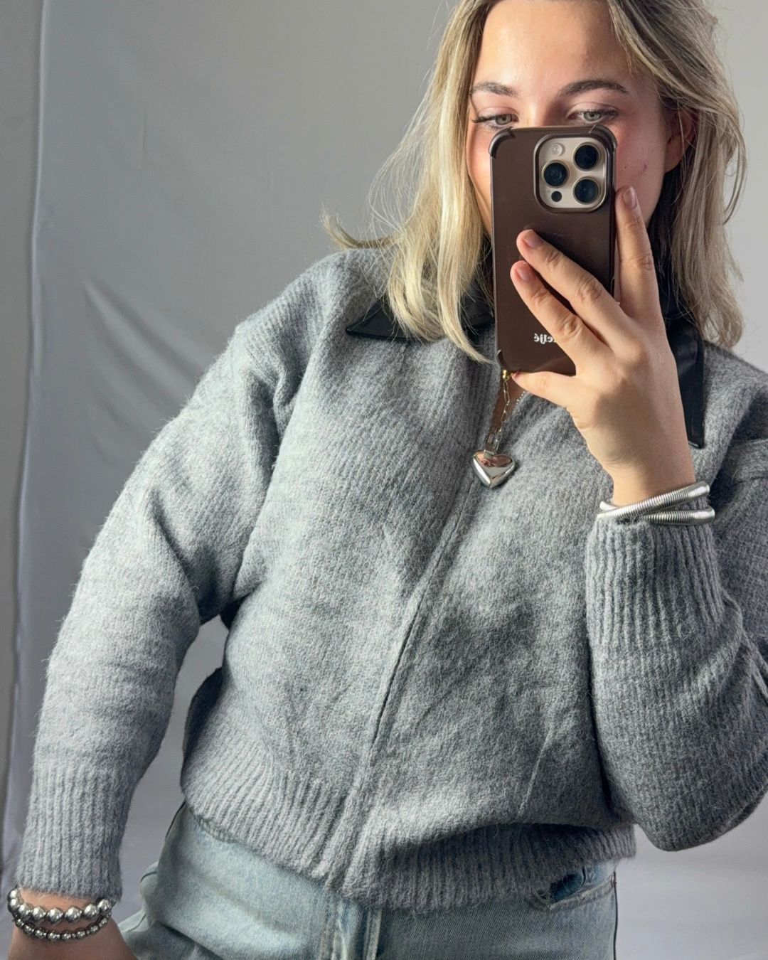 Liv sweater grijs