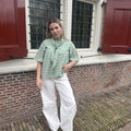 Juul top groen/roze