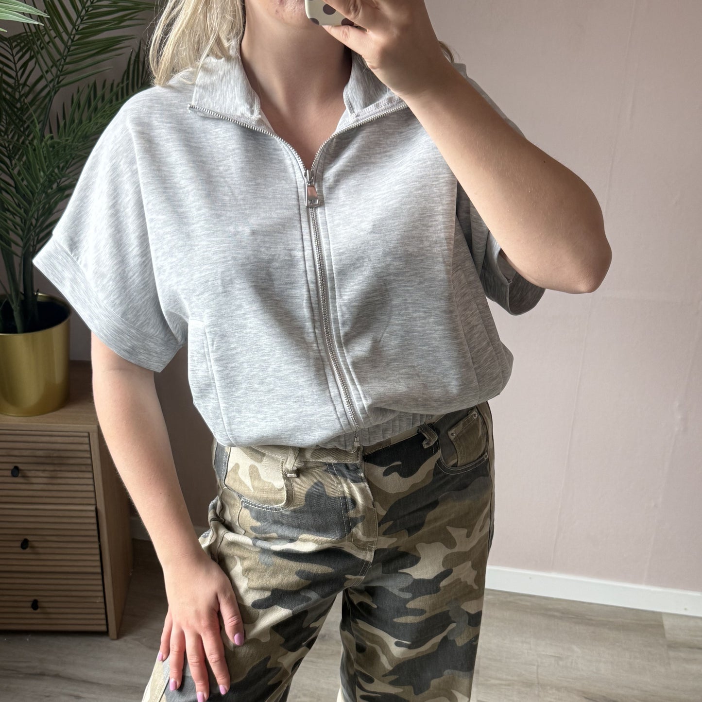 Eva gilet grijs