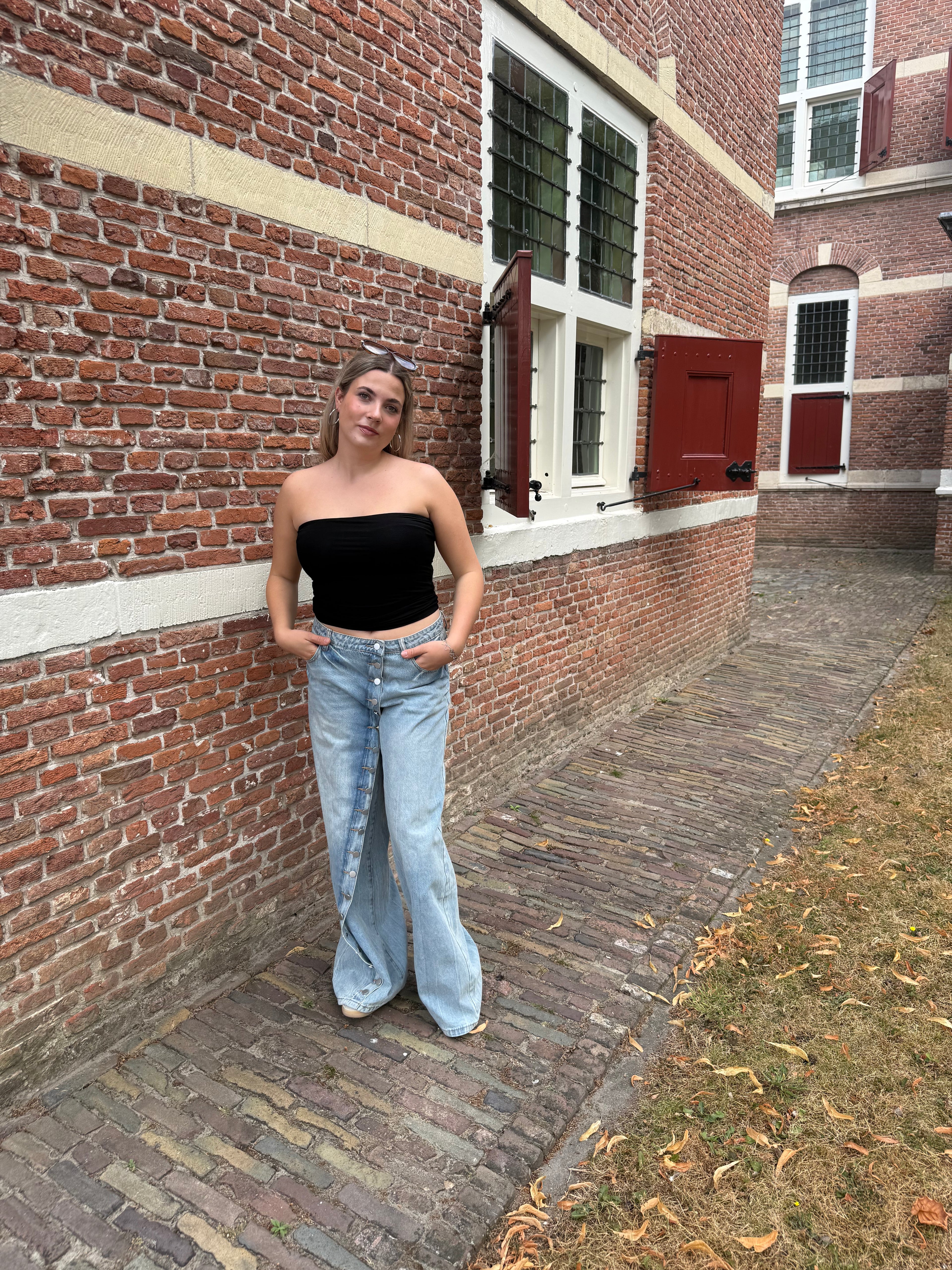 Noè Bandeau top zwart