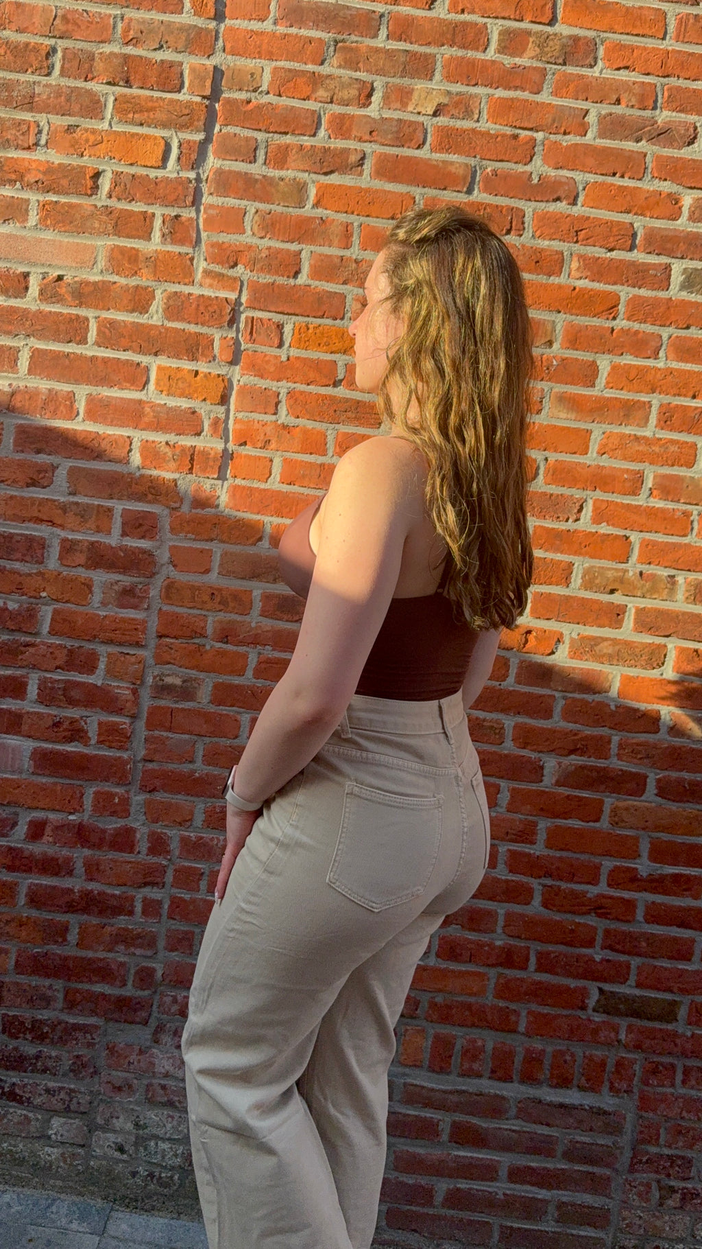 Pip Kaki broek