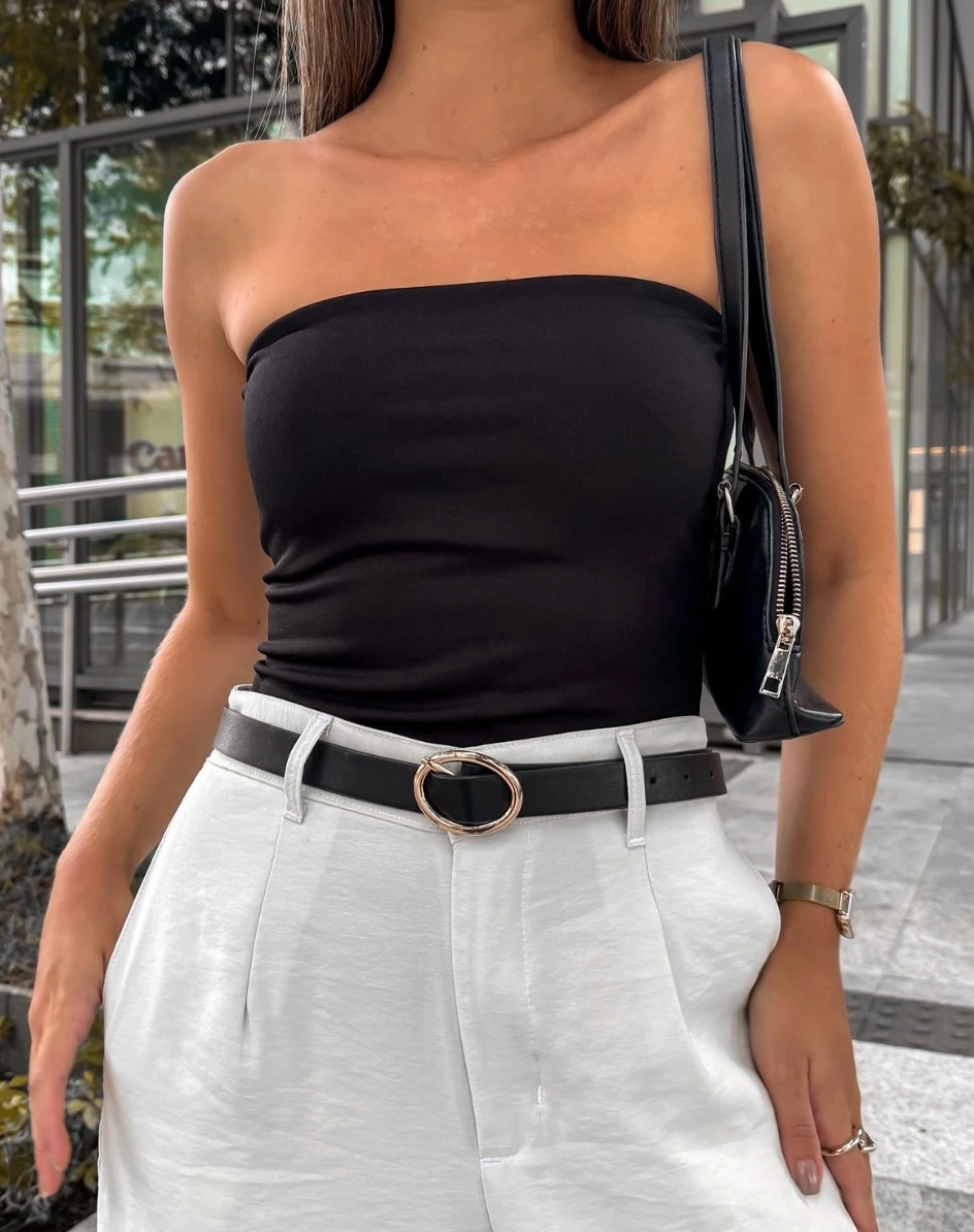 Noè Bandeau top zwart