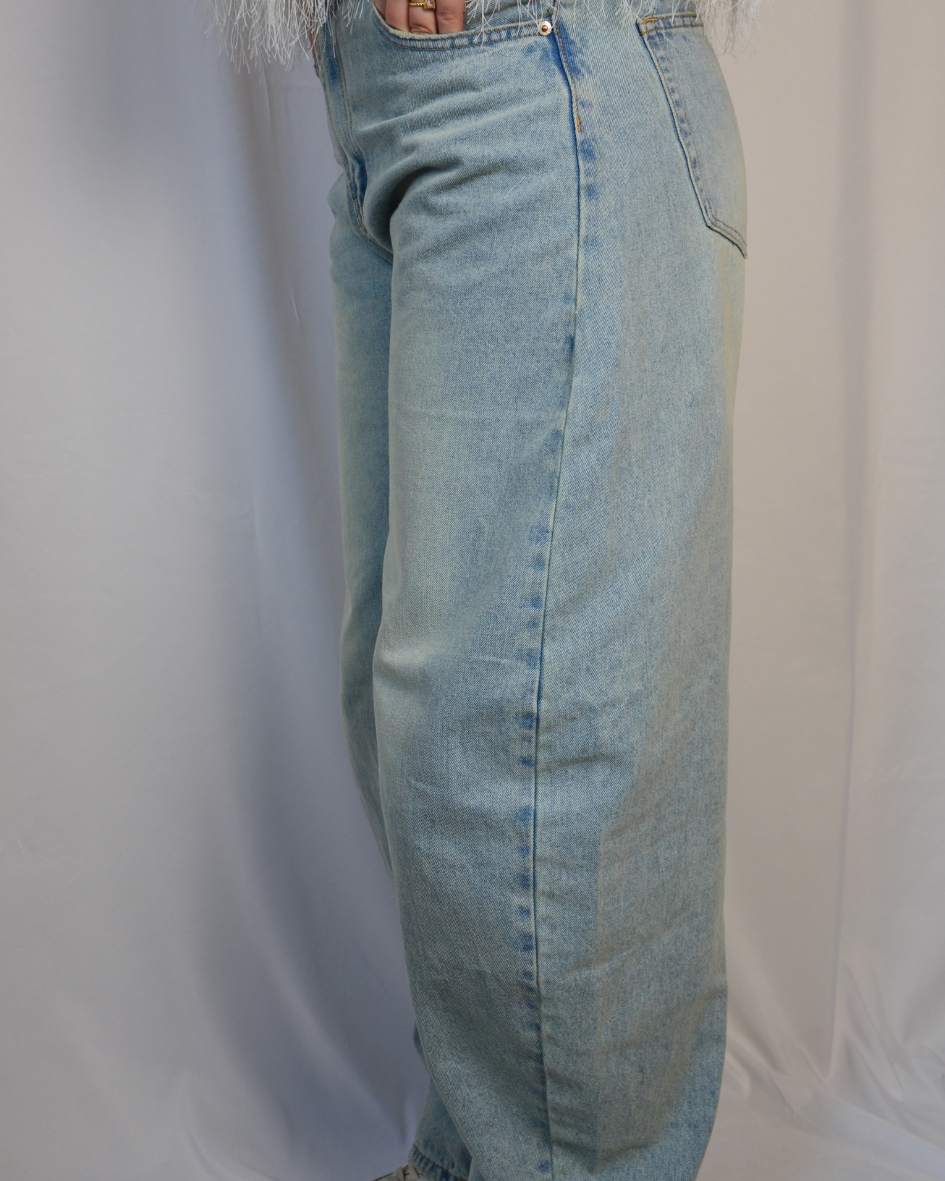 Luna ballon jeans blauw