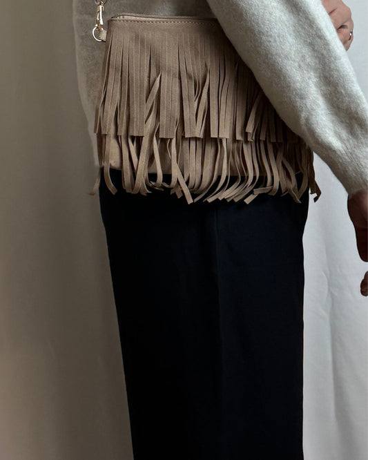 Lena franje tas taupe