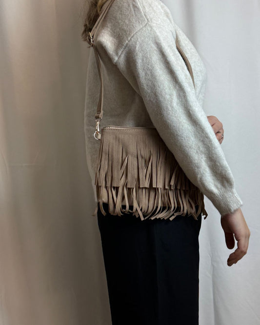 Lena franje tas taupe