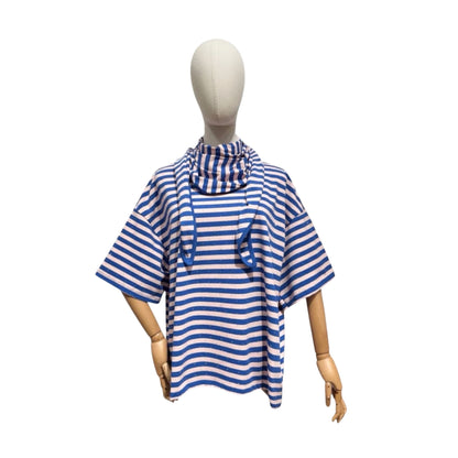 Juul top blauw/roze