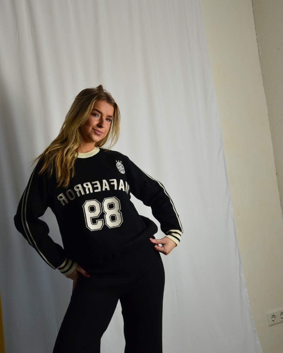 Valerie | Jogging pak | Zwart \ wit