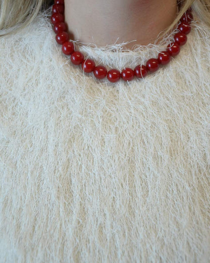 Nora kralenketting rood