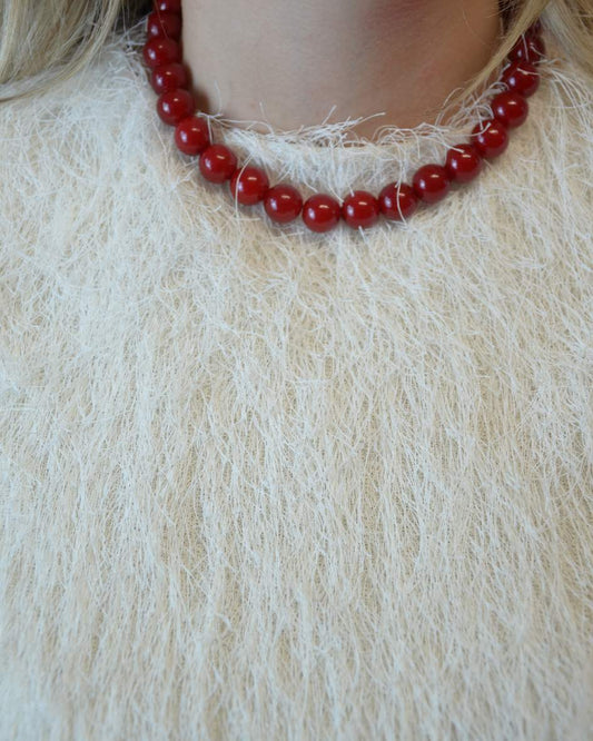 Nora | Kralenketting | Rood